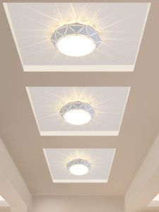 ไฟทางเดินทางเดินไฟ LED สปอตไลท์ไฟทางเดินแบบเรียบง่ายไฟดาวน์ไลท์แบบฝังสำหรับระเบียงใช้ในบ้านติดตั้งแบบเป็นกลาง