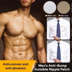 Mens Anti-Bump Invisible Nipple Patch Disposable Adhesive Tit Pad Sports Protect Patch Anti-Friction Chest Stickers
