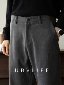 UBV | American Retro Brushed Warm Sturdy Straight-Leg Pants