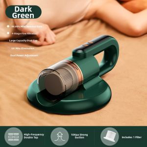 Wireless Uv Light Eliminator Machine Home Bed Use Multi-Functional Dustbuster Handheld High Frequency Beat And Suction