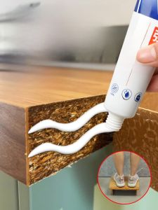 MONLEYTA | High Viscosity White Latex Adhesive Strong Woodworking Glue For Furniture Repair Universal Fill Sealing Edge Real Wood Floor Base Chair No Drilling Required