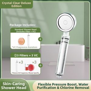 Purifying Anti-Chlorine Skin Care Pressurized Shower Head