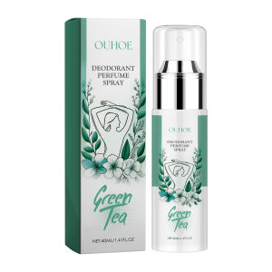 Ouhoe Deodorant Perfume Spray Reduce Sweating Odor Remover Underarm Effective Dry Lasting Non-Greasy Niacinamide Odor Dry Eliminator Skin Care 40ml