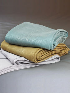 Bamboo Fiber Ice Silk Blanket Single Person Summer Cooling Air Conditioning Anti-Mite Blanket Lightweight Towel Cover for Nap