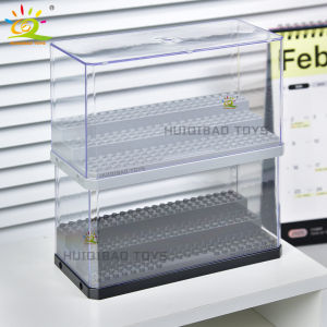 HUIQIBAO Dustproof Display Case Box Show Case For Model Collection Building Blocks Figures Display Box Bricks Kid Toys Children