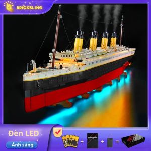 Đèn LED Brick Bling Model 10294 Dành Cho Bộ Xếp Hình Titanic - Phụ Kiện Chiếu Sáng Tương Thích Với Lego Lắp Ghép Bằng Các Khối Nhựa Nhỏ Dành Cho Người Lớn