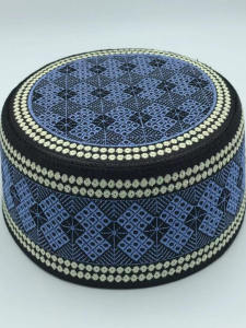 New Arrival Sunday Hat Men Supplies Hui Hat Saudi Hat Ethnic Style High-End Flat Top round Edge Embroidered Hat