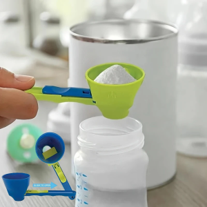 Durable PP Material Mess-Free Protein Powder Scoop - Sliding Funnel for Milk & Supplements Kitchen Gadget for All Occasions