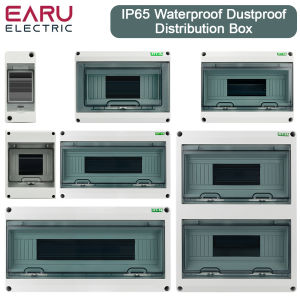 HT 2/5/8/12/15/18/24 WAY Series Junction Box PC Plastic Outdoor Electrical IP65 Waterproof Dustproof Distribution Switch Box