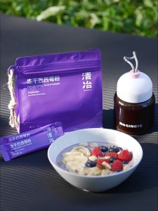 ผงอาซาอิ แบบซอง สำเร็จรูป (1ซอง/4g.) Acai Berry Powder พกพาสะดวก มีประโยชน์ แบรนด์ Qingye ทำเครื่องดื่ม สมูทตี้ ทำ Acai Bowl