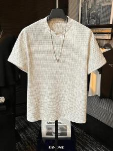 Summer Ice Sensation Cotton round Neck T-Shirt Short Sleeve Tie Dye Design Versatile Casual Leisure Brand Store Special Texture