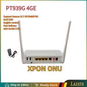 Dual Band Modem PT939G 4GE+1TEL XPON EPON ONU ONT OLT 2.4G&5G English Version(Contains Adaptor) [PRELOVED]