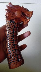 Gagang Ukir/Gagang Naga/Gagang Golok/Untuk Bilah 30Cm-50Cm