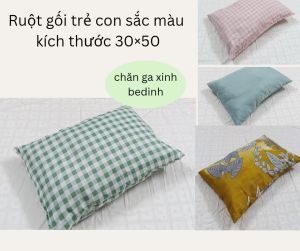 ruột gối trẻ con sắc màumẫu mã lạ mắtkích thước 30×50 ruột bông sơ trắngmàu sắc ngẫu nhiên