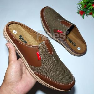 TERBARU Sepatu Sandal Kulit Casual Bustong Kickers Slop SlipOn Murah BERKUALITAS TERBAIK Sandal Pria