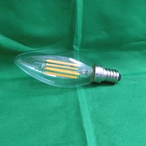 Dycorra LED Filament Candle Bulb (Dimmable) E14 4W Warm Retro Edison Clear Glass Bulb Lamp Vintage