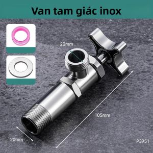 Van Góc Mở Nhanh Bằng Thép Không Gỉ Cho Phòng Tắm Phụ Kiện Vòi Nước Một Lỗ Dùng Cho Nước Nóng Và Lạnh Kiểu Dáng Hiện Đại Bề Mặt Đánh Bóng.