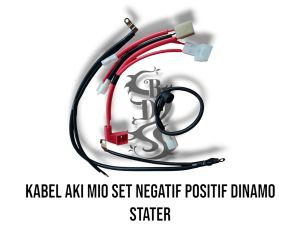 Kabel Aki Set Negatif Positif Kabel Masa Dinamo Stater Yamaha Mio Smile 28D