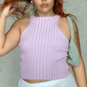 CUPPA - MACARON Tank Top (3 สี) เสื้อกล้ามนิต สีทูโทน สลับใส่ได้ 2 ด้าน หน้า-หลัง ทรงคอเว้า และ ทรงคอปีน เสื้อกล้ามไหมพรม