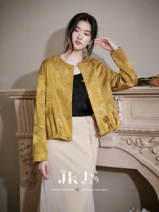 JK＆JS | Áo Khoác Lụa - Vải Linen Thêu Đầy Phong Cách Trung Quốc