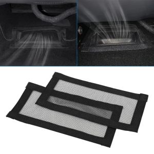 2Pcs Paste Upgrade Rear Under Seat Easy Air Vent Protective Net Highland Dustproof Anti Clog Air Outlet Cover For Tesla Model 3Y