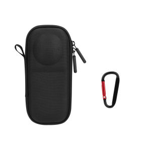 BRDRC | BRDRC Mini Carrying Case for Insta360 X5/X4 Camera PU/Nylon Storage Bag Protective Shell for Outdoors Photography With Carabiner