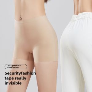 Invisible King Liquid Foundation Safety Pants High Waist Not Tight Seamless White Skirt Invisible Anti-Exposure 7A Silk Crotch Underwear