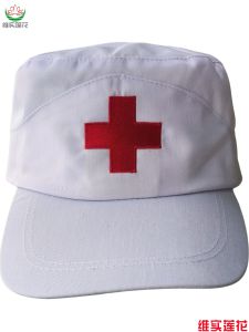 Chinese Red Cross Sun Hat Volunteer Rescue Team Work Cap Blue Sky Rescue Volunteer Hat
