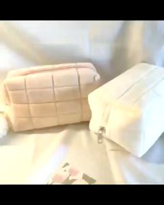 Large Capacity Plush Pencil Case Pen Bag Cosmetic Bag Storage Bag Macaron Color Pencil Pouch
