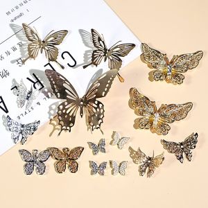 Metal Butterfly Decorative Pain Pack DIY Corn Tassel Edge Corner Sticker 3D Material Package Fresh Outlined Fashion Accessories