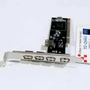 Card PCI USB / Card ra 5 Ports USB 2.0 (Plug and Play)