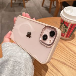 SinQui | Pink Metallic Transparent Full-body Drop Protection Case Silicone