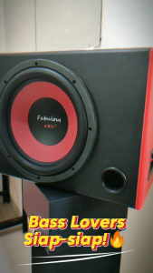 Paket Combo Subwoofer ADX Fabulous 12 inch Double Coil BLUE +Terminal Kotak + Corong Angin +Tutup 12