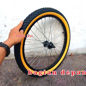 Roda sepeda BMX 20in siap pakai / wheelset 20 in lucky stone 20 x 2.125 universal sepeda lipat BMX minion DLL