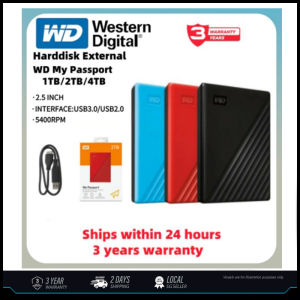 WD My Passport Western Digital 2.5"USB 3.2 External Harddisk 1TB/2TB/4TB/5TB/6TB HDD Portable Hard Drives