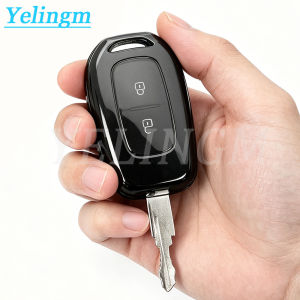 2 3 Buttons Key Case Cover For Renault Duster Dokker Logan Stepway Clio 5 TWingo for Dacia Sandero Stepway TPU Shell Fob Holder