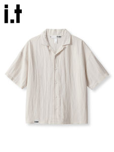 izzue | Áo Sơ Mi Tay Ngắn Thở Mát Từ Vải Linen Tencel Nhẹ