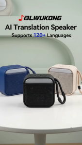 JBLWukong Bluetooth 5.3 Waterproof Speaker Wireless Portable Outdoor Speaker Smart APP Supports Real-Time Translation of 120+ Languages TF Card Play Type-C Fast Charging Deep Bass Big Volume Suitable for Camping Travel Home Party