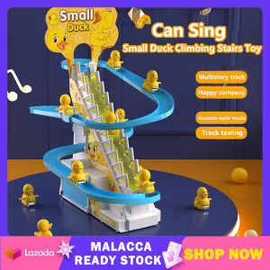 Duck Climbing Stairs Toy 2-5Years Old Electric Educational Toy Duck Climbing Racing Track Toy Music Duck Roller Coaster Boy Girl Tiktok Mainan Kanak | Cute Baby