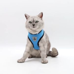 Bộ dây dắt Chó Mèo kèm yếm bằng vải lưới thoáng mát - Love Pets Shop