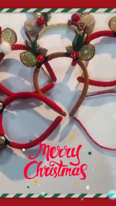 Retail Ministry Pawfect Square Christmas Headbands Xmas Decoration Hairband Christmas Party Supplies Headband