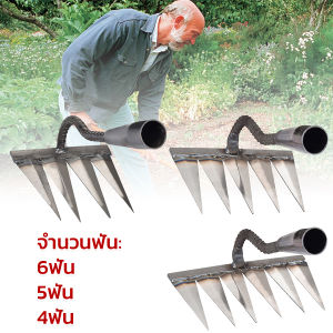 TookDee ฟันคราดหญ้า คราดเหล็ก คราดหญ้า คราดทำสวน มีดจอบ คาดหญ้า คาดหญ้าเหล็ก 6 ฟัน 5 ฟัน 4 ฟัน hoe