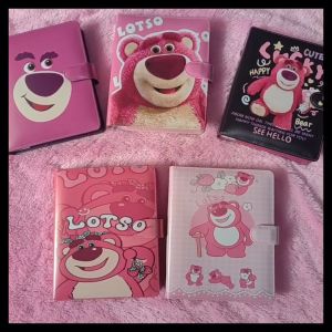 Binder Motif Lotso Ukuran A5 20ring Dan B5 26ring Bahan Kulit Sintetis Binder Aesthetic