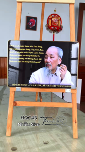 Ảnh bác Hồ Tranh bác Hồ treo tường tranh Chủ Tịch Hồ Chí Minh làm theo lời Bác tráng gương HQC45