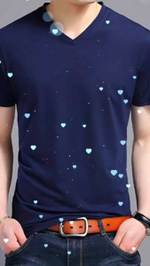 ❤️FREESHIP❤️ Áo thun nam tay ngắn cổ tim vải cotton mềm mịn Nhiều màu đủ size