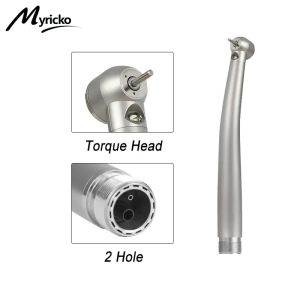 Myricko | Dental LED High Speed Handpiece Ceramic Bearings E-generator High Dental Rotation 2/4 Hole Stainless Steel Tools