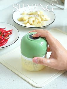 Electric Garlic Chopper Portable Blender Mini Chopper Blender Garlic Cutter Belender Kering Wireless