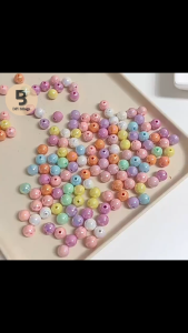 DIY Blingz 20pcs 12mm AB Rainbow Solid Round Acrylic Beads For DIY Handmade Bracelet Necklace Jewelry Making and DIY Art Crafts Projects Fashion Beauty Accessories