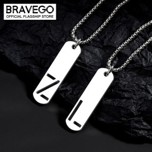 Bravego Men Fashion Titanium Steel Hollow Letter Necklace Women Alphabet A To Z Pendant Necklace Birthday Jewelry Gifts