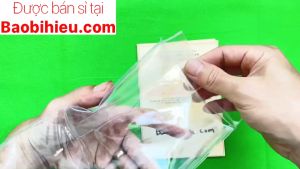 Combo túi đựng khổ A5 (hóa đơn phiếu thu bảng giới thiệu...) nhựa dẻo PVC - Bao bì Hiếu